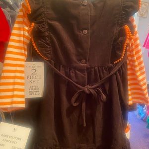 Thanksgiving outfit with onesie.